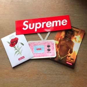 Supreme SS18 Sticker Pack and Poppy Seeds